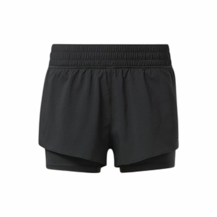 Pantalones Cortos Deportivos para Mujer Reebok Wor Run 2 In 1 Short Negro 0 Pantalones Cortos Deportivos para Mujer Reebok Wor Run 2 In 1 Short Negro 0