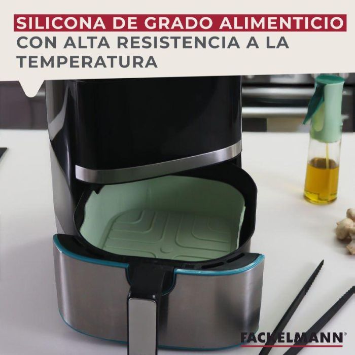 FACKELMANN Molde de Silicona Cuadrado para Airfryer