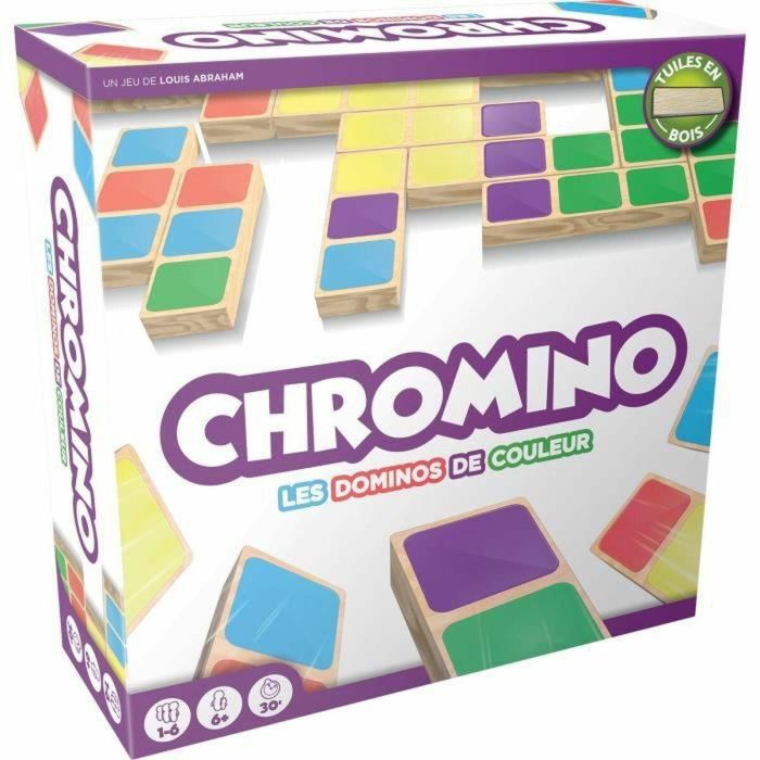 Asmodee ASM3558380108092 Chromino Juego de mesa de dominó de colores
