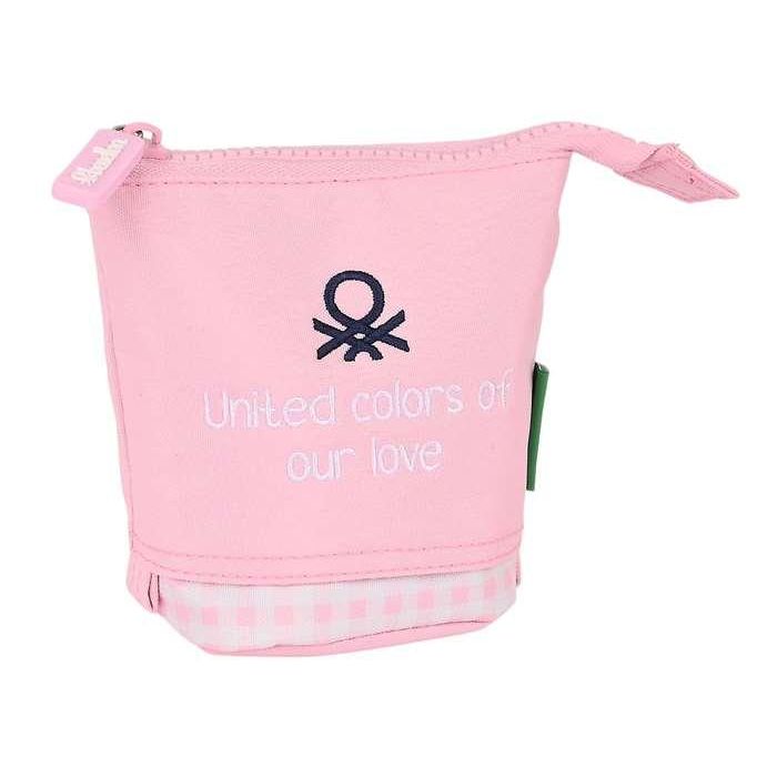 Estuche Cubilete Benetton Vichy Rosa (8 x 19 x 6 cm) 2 Estuche Cubilete Benetton Vichy Rosa (8 x 19 x 6 cm) 2