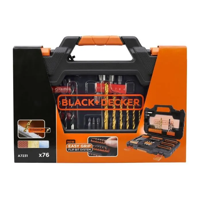 Black + Decker A7231 Caja 76 Accesorios Taladrado y Atornillado 3 Black + Decker A7231 Caja 76 Accesorios Taladrado y Atornillado 3