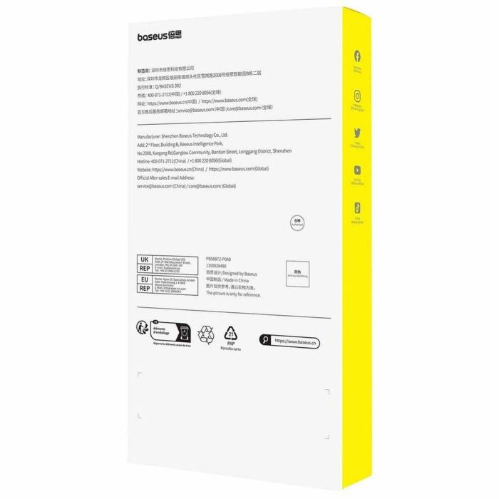 Funda para Móvil Baseus P60114408201-00 Transparente 1 Funda para Móvil Baseus P60114408201-00 Transparente 1