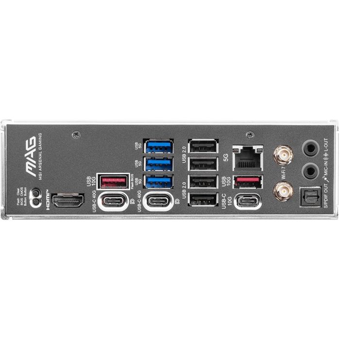 MSI 911-7E59-06S MAG X870E TOMAHAWK WiFi Placa Base AMD X870E Socket AM5 ATX DDR5 Wi-Fi 7 5 Gigabit Ethernet 4