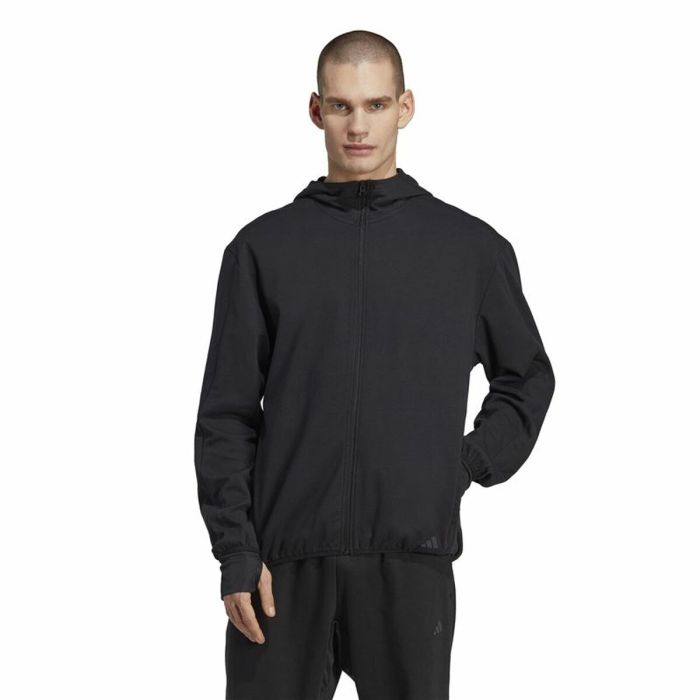 Chaqueta Deportiva para Hombre Adidas Base Negro Blanco 6