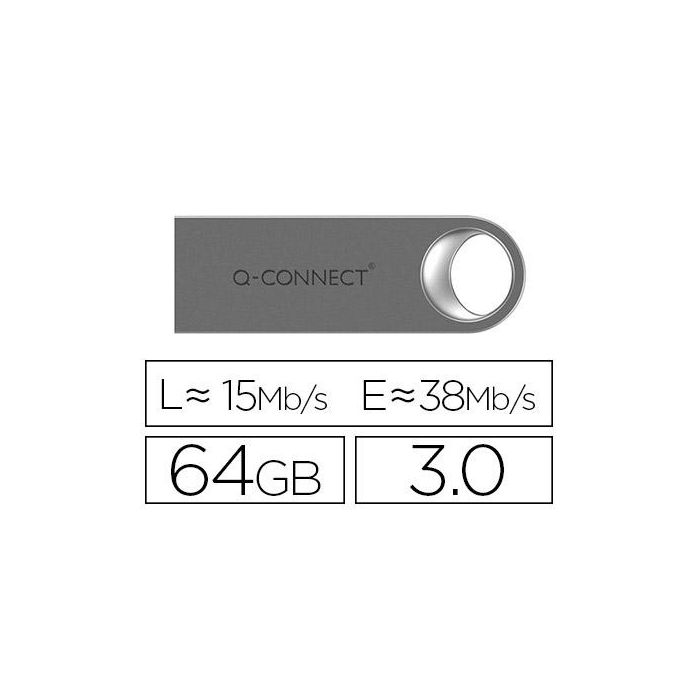 Memoria Usb Q-Connect Flash Premium 64 grb 3.0