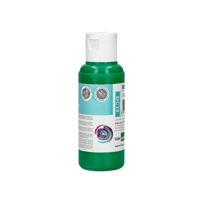 Pintura Acrilica Liderpapel Bote De 80 mL Verde Oscuro 1