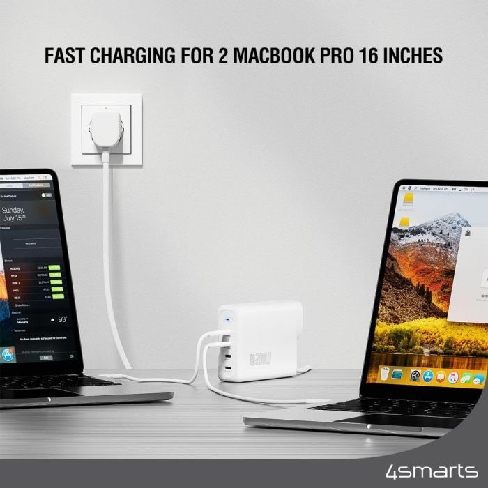 4smarts Ladegert GaN Flex Pro 200W 4 USB-C. wei 4 4smarts Ladegert GaN Flex Pro 200W 4 USB-C. wei 4