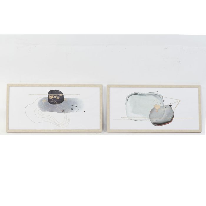 DKD Home Decor Cuadro Decoración Abstracto Glam Azul Celeste Blanco Ps Mdf Set de 4 Unidades 80x40x2.5 cm 0 DKD Home Decor Cuadro Decoración Abstracto Glam Azul Celeste Blanco Ps Mdf Set de 4 Unidades 80x40x2.5 cm 0