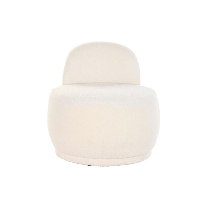 DKD Home Decor Sillón Moderno Poliéster Blanco Desmontable 66x66x66 cm Asiento 43 cm 4