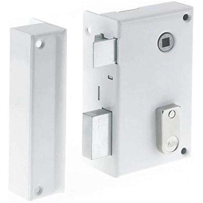Yale YAV37G Cerradura de Aplique Seguidor Vertical Izquierdo Blanca - 2 Llaves Incluidas 1