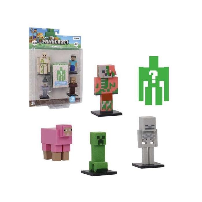 Bizak Minecraft Toppeez Edición Especial Pack 5 Figuras 5 cm Modelos Surtidos 6