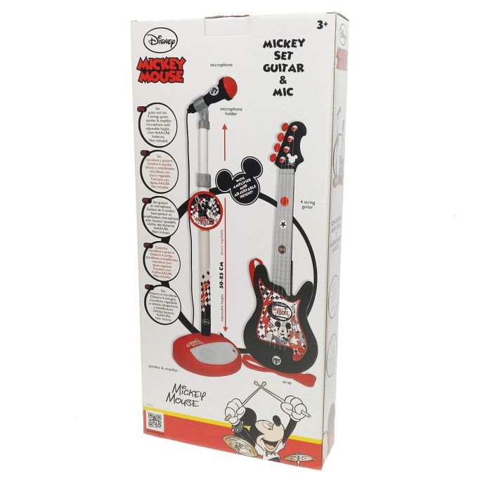 Set musical Mickey Mouse Micrófono Guitarra Infantil 1