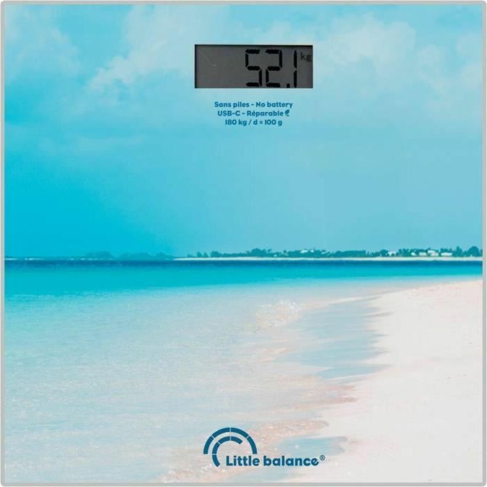 Little Balance LIT3760240788409 Báscula de baño Caribe USB-C 2