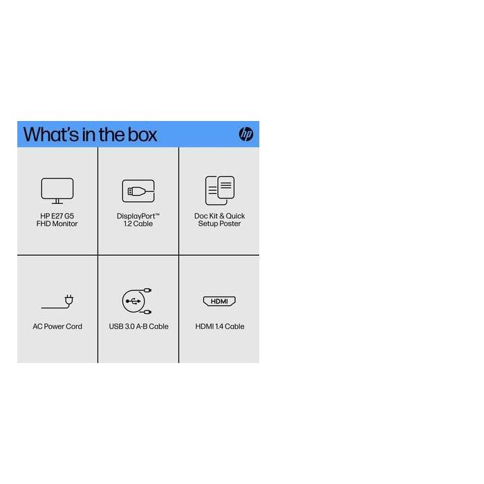 HP E27 G5 FHD Monitor 18 HP E27 G5 FHD Monitor 18