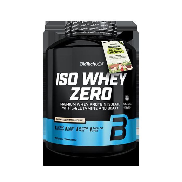 BIOTECHUSA Iso Whey Zero Cookies&Cream, Proteína Aislada, 1816g