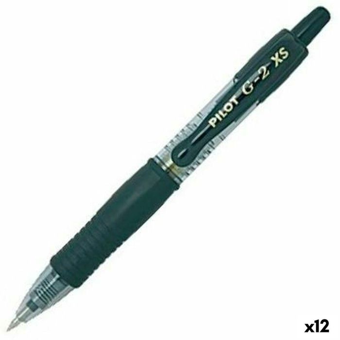 Pilot Bolígrafo Tinta Gel G2 Pixie XS Retráctil 0.7 Negro Set 12 Unidades (Set de 12)