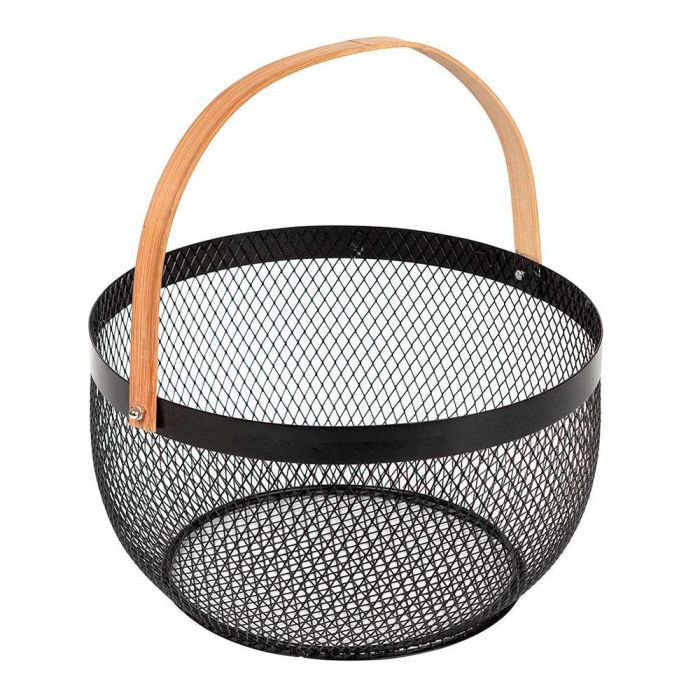5Five Noir kitchen Cesta de malla retro Ø29 cm Negra Metal 0 5Five Noir kitchen Cesta de malla retro Ø29 cm Negra Metal 0