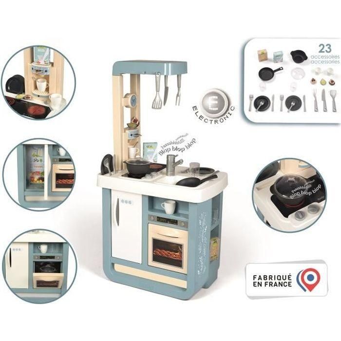 Smoby Cocina Bon Appetit con 23 accesorios, 52,1x32,5x95,7 cm, para 3 años+, con sonidos, de Plástico Smoby Cocina Bon Appetit con 23 accesorios, 52,1x32,5x95,7 cm, para 3 años+, con sonidos, de Plástico