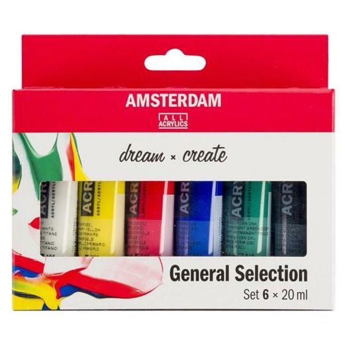 Set de Pintura Acrílica Talens Amsterdam Dream General Selection Multicolor 20 ml 6 Piezas (3 Unidades) 1
