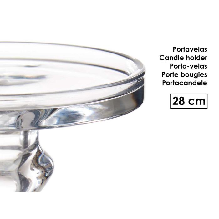 Candelabro Cristal Anillo M 28Cm Giftdecor (6 Unidades) 3 Candelabro Cristal Anillo M 28Cm Giftdecor (6 Unidades) 3