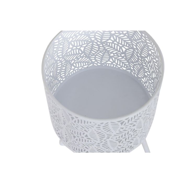 Macetero Terraza Y Jardin DKD Home Decor Blanco 23 x 66 x 23 cm Set de 2 2