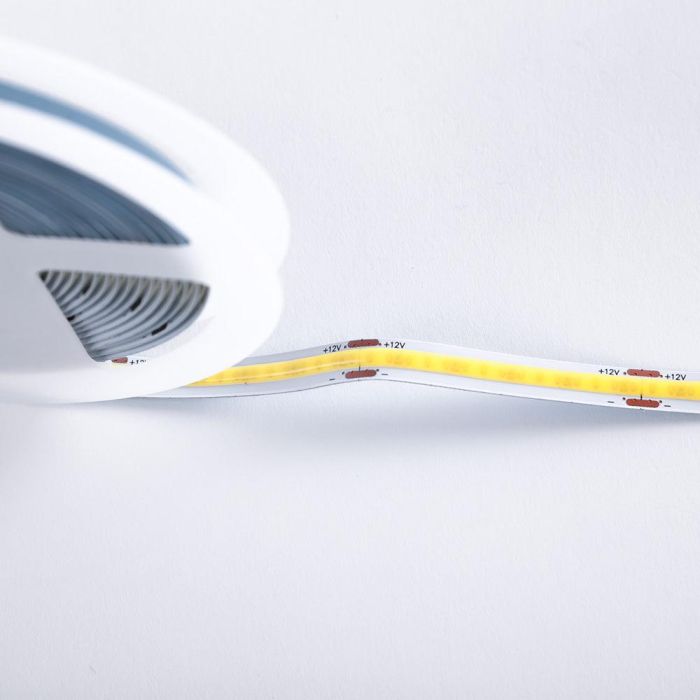 Tira de 320 LEDs/M 50W 5.000Lm CRI90 6000ºK COB 12VDC IP20 8mm Ancho x5M 40.000H [CA-COB-320-12DC-CW]-Blanco Frío 3