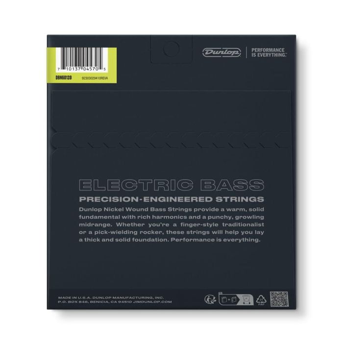 Dunlop Juego Bajo Níquel Extra Heavy Drop Calibre 60-120 1