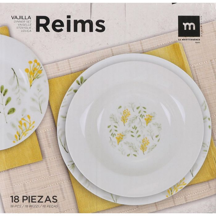 Vajilla Redonda Reims 18 Piezas - Inde (2 Unidades) 1 Vajilla Redonda Reims 18 Piezas - Inde (2 Unidades) 1