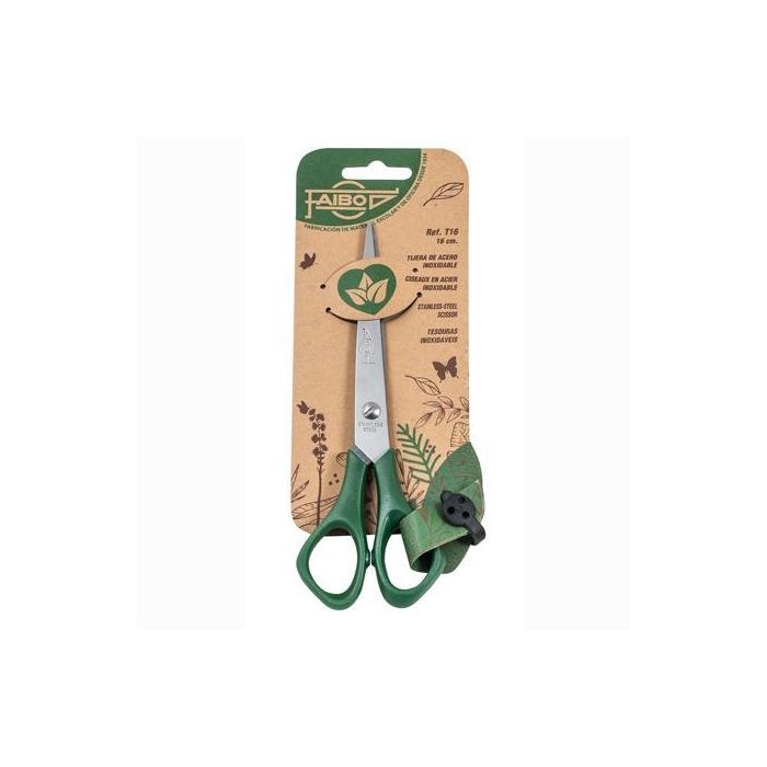 Faibo Tijeras Oficina 16 cm Simétricas Mango De Plástico Verde Oscuro Faibo Tijeras Oficina 16 cm Simétricas Mango De Plástico Verde Oscuro