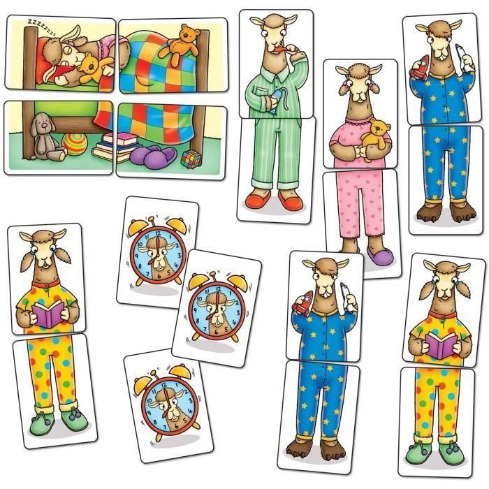 Orchard Toys Llamas in Pyjamas MiniJuego de viaje, multicolor, talla única 1