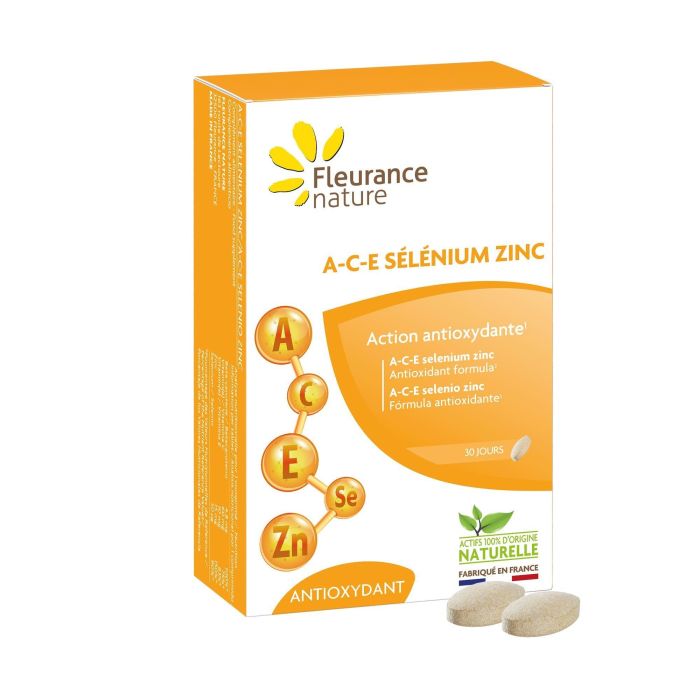 FLEURANCE NATURE Vitaminas A-C-E Selenio Zinc 30 Comprimidos