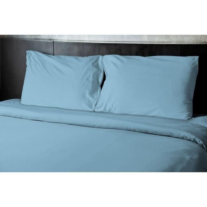Sábana encimera - HOME LINGE PASSION - HP72102 - Microfibra 82 g - 180 x 290 cm - Azul cielo 1