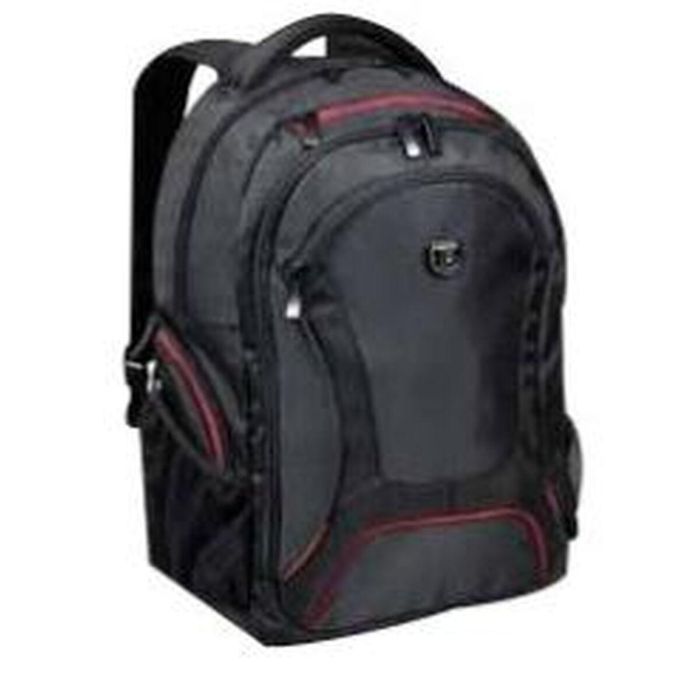 Port Designs Mochila Portátil Courchevel 15,6" y Tablet 10,1" Reforzada con Funda Lluvia Negra 1