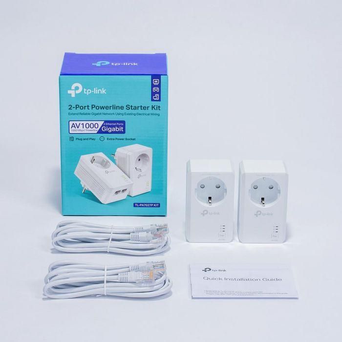 TP-LINK Kit Inicial Av1000 2-Puertos Gigabit con Enchufe Incorporado 10 TP-LINK Kit Inicial Av1000 2-Puertos Gigabit con Enchufe Incorporado 10