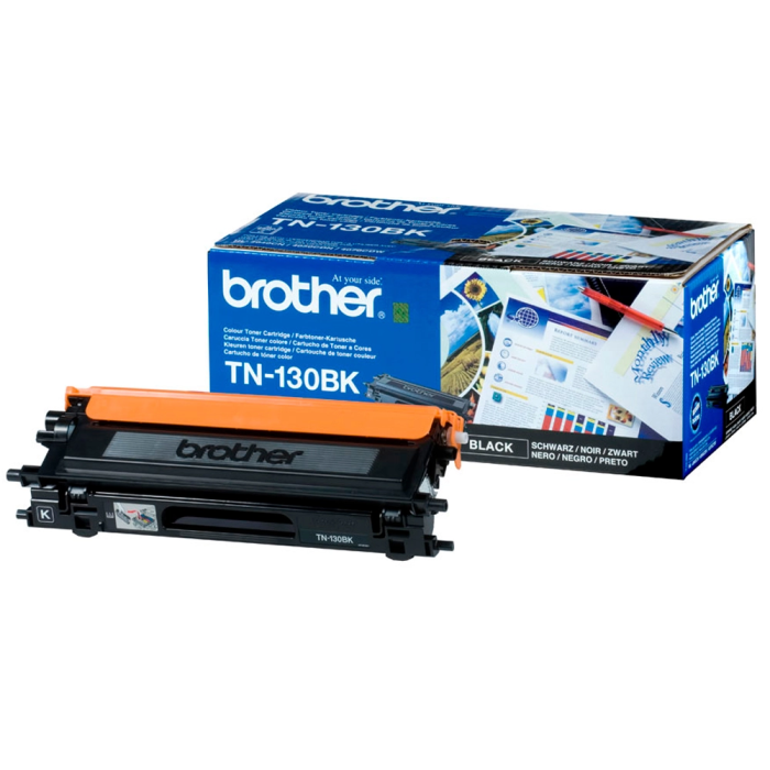Brother TN130BK Tóner Negro para HL-4040CN/4050CDN/4070CDW, DCP-9040/9045, MFC-9440/9840 - Rendimiento 2500 páginas 1