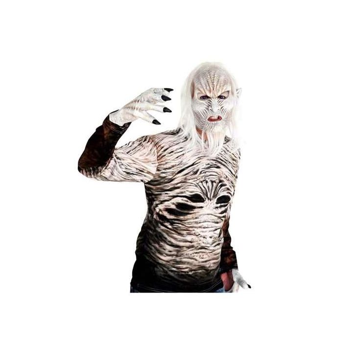 My Other Me Manos de Látex Full Walker para Disfraces de Halloween, Terror o Fiestas Temáticas, Talla M para Adultos 1