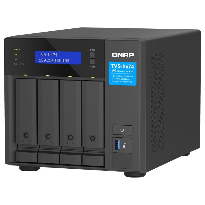 QNAP TVS-H474 NAS Torre Ethernet Negro 8GB RAM Intel G7400 4 QNAP TVS-H474 NAS Torre Ethernet Negro 8GB RAM Intel G7400 4