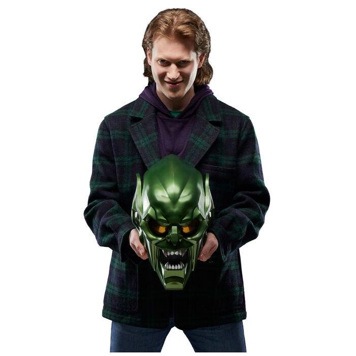 Casco premium del Duende Verde, artículo de cosplay coleccionable para adultos, serie Marvel Legends, Spider-Man: Sin camino a casa 4
