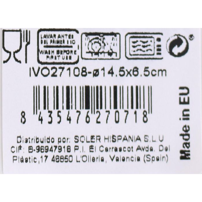 La Mediterranea Bol Ø14.5 cm "Ivory" Nordic Brillo (12 Unidades) La Mediterranea Bol Ø14.5 cm "Ivory" Nordic Brillo (12 Unidades)