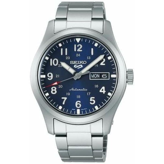 Reloj Hombre Seiko SPORTS AUTOMATIC Negro Plateado Reloj Hombre Seiko SPORTS AUTOMATIC Negro Plateado