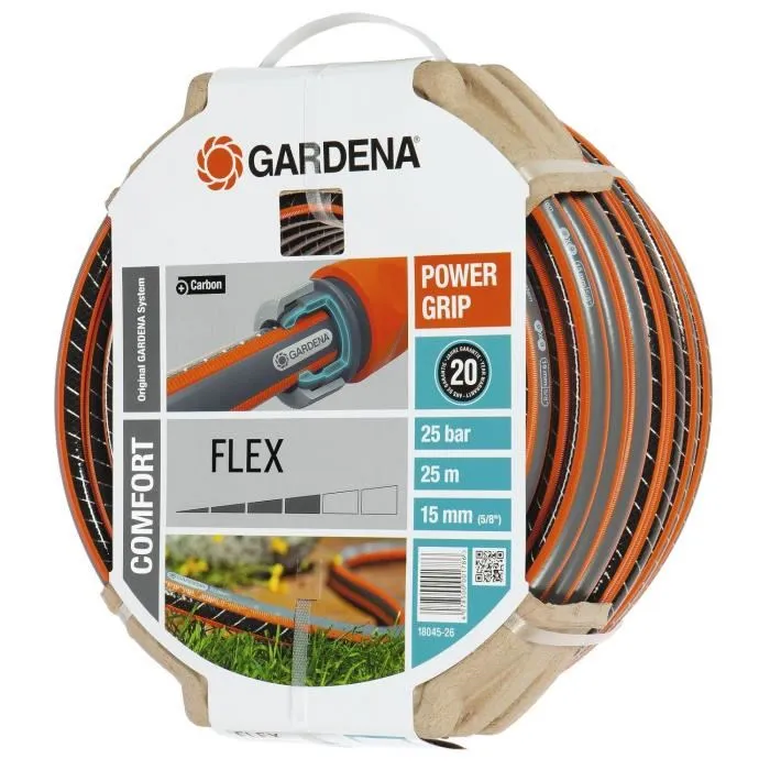 Gardena Manguera Riego Flex 25 m Ø15 mm (5/8") PVC Antialgas Anti UV 25 Bar 2