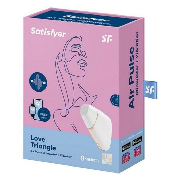 Satisfyer Love triangle estimulador y vibrador blanco con app y bluetooth 2