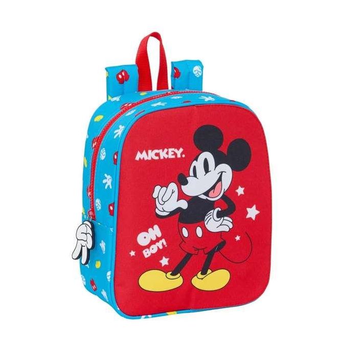 Mochila Infantil Mickey Mouse Clubhouse Fantastic Azul Rojo 22 x 27 x 10 cm 2