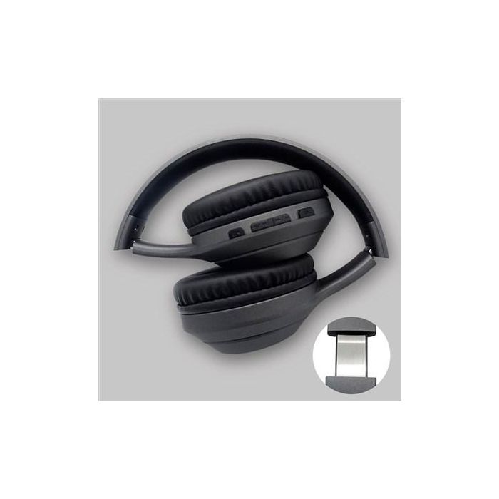 Elbe Auricular Diadema Bluetooth ANC ABT-A10-G Gris con Micrófono Incorporado y Conexión Auxiliar 9