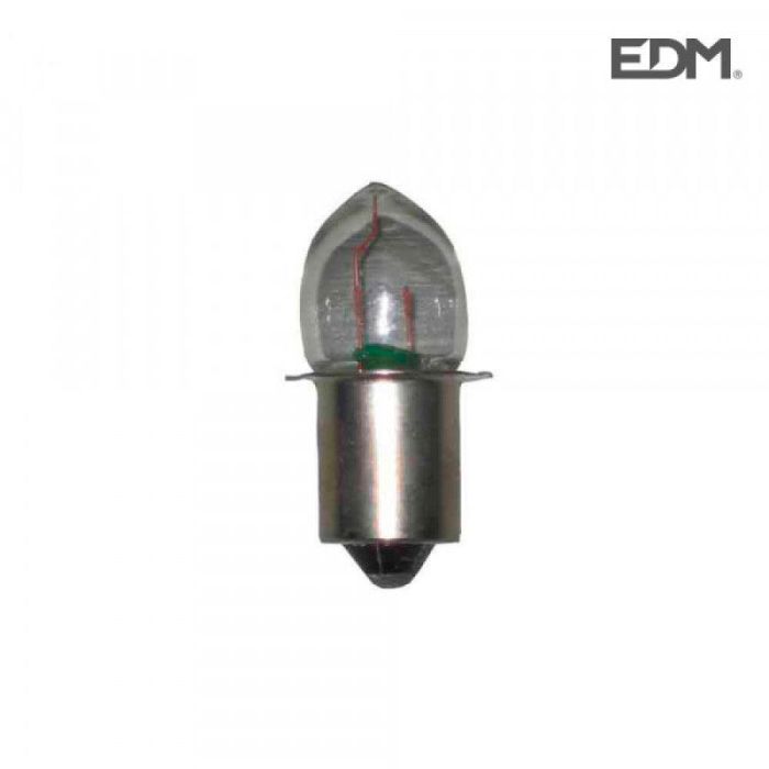 Edm Bombilla bayoneta 4,8v transparente para recambio de linternas