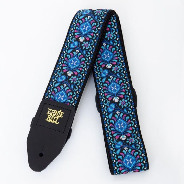 Correa Guit/ Bajo Jacquard Polypro - "Indigo Orchid" 2 Correa Guit/ Bajo Jacquard Polypro - "Indigo Orchid" 2