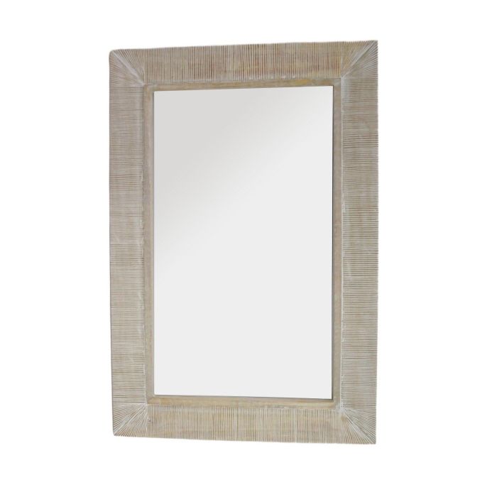 Espejo Moderno DKD Home Decor Blanco 4 x 94 x 63.5 cm