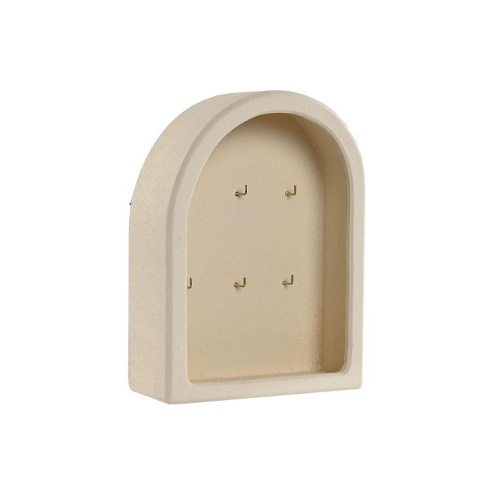 Guardallaves Scandi DKD Home Decor Beige 8.5 x 27 x 20 cm 2