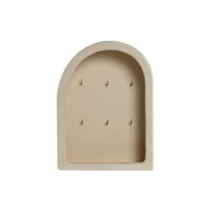 Guardallaves Scandi DKD Home Decor Beige 8.5 x 27.5 x 20.5 cm