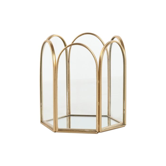 Joyero Glam DKD Home Decor Dorado 8.2 x 9.5 x 9.2 cm